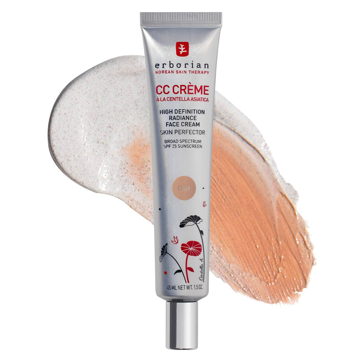Erborian CC Cream, Color-Correct, Evens Tone, Korean Skincare Makeup Hybrid