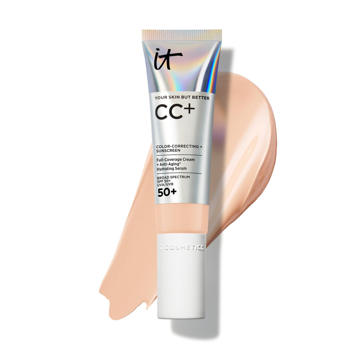IT Cosmetics CC+ Cream with SPF 50+ Full Coverage Foundation Natural Finish