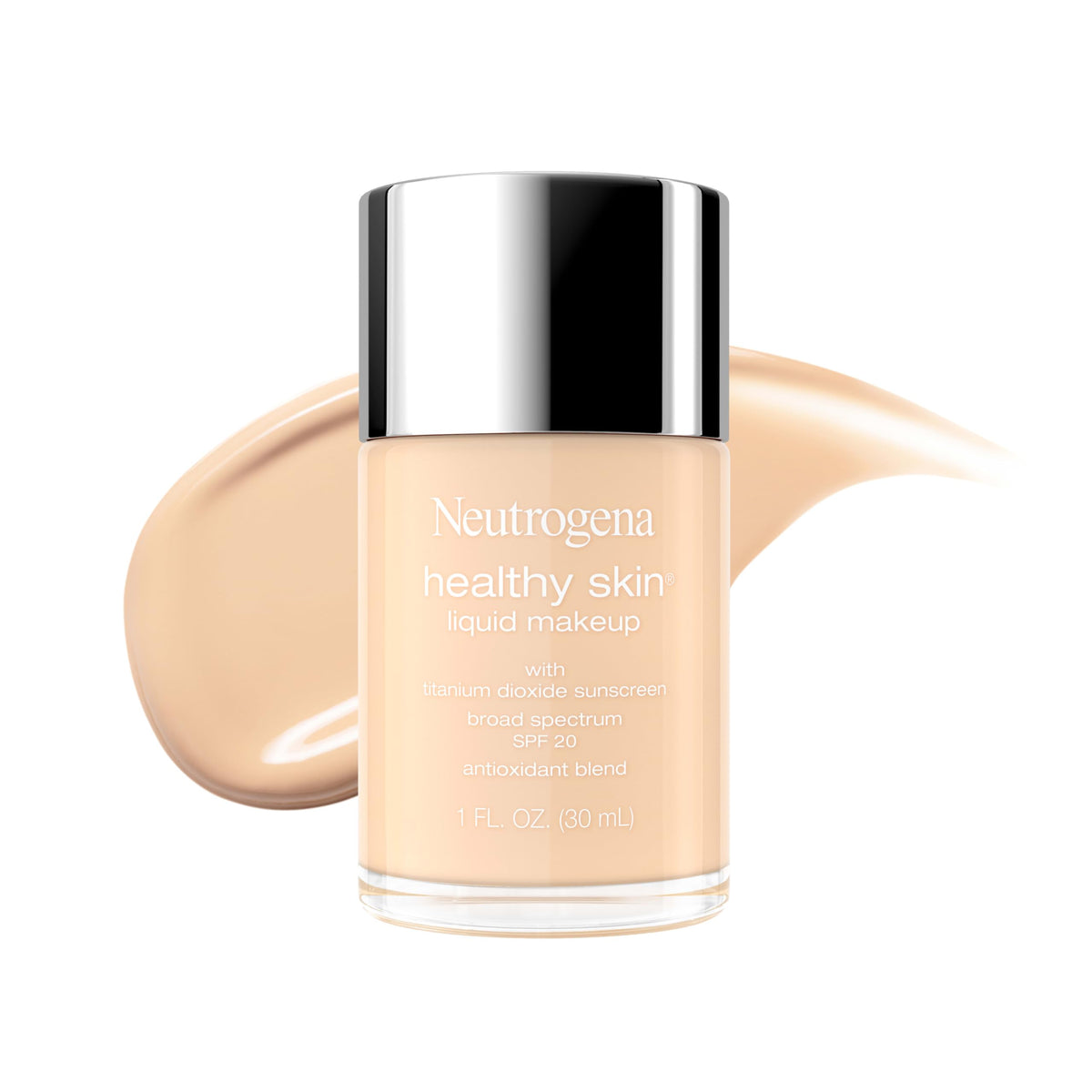 Neutrogena Healthy Skin Liquid Foundation Makeup, Soft Beige 350C, 1 fl. oz