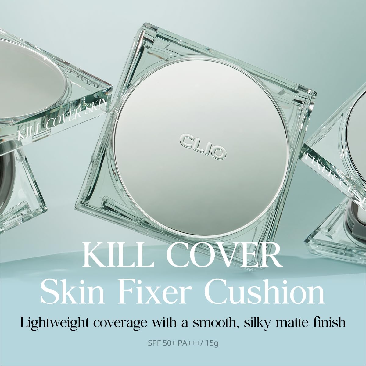 CLIO KILL COVER SKIN FIXER CUSHION (Advanced Version) (21C LINGERIE, [Refill Included])