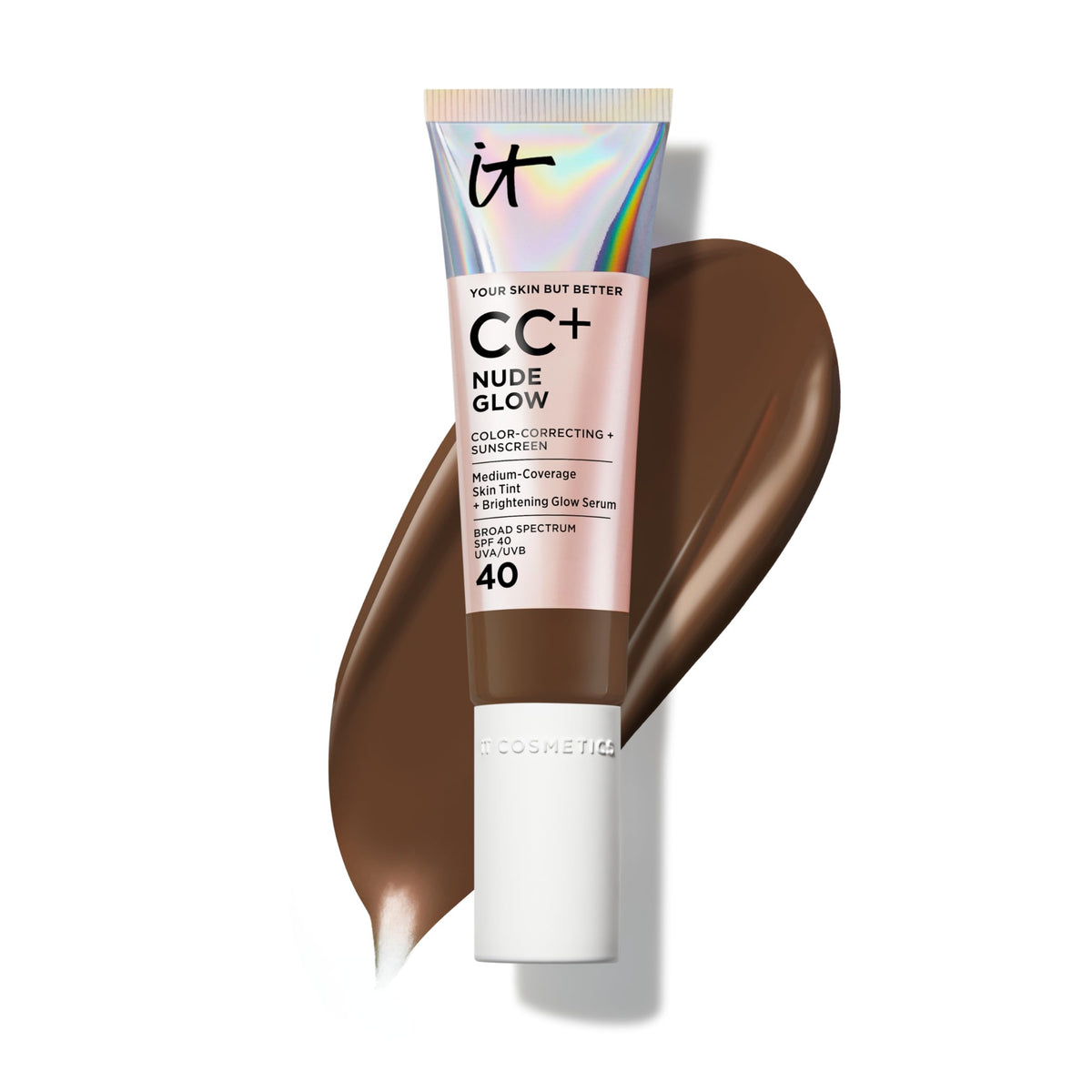 IT Cosmetics CC+ Cream Nude Glow Foundation with SPF 40 - Healthy Glow Tint