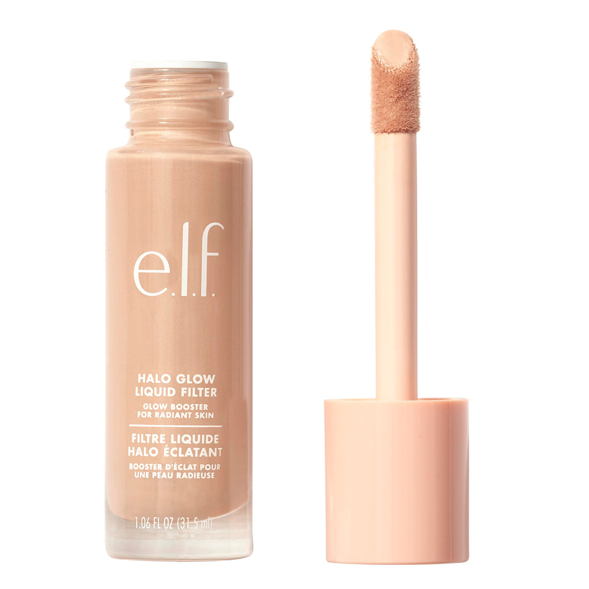 e.l.f. Halo Glow Liquid Filter, Hydrating Complexion Boost, 2 Fair/Light