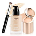 2-in-1 Full Coverage Liquid Foundation + Cream Concealer, Light Ivory