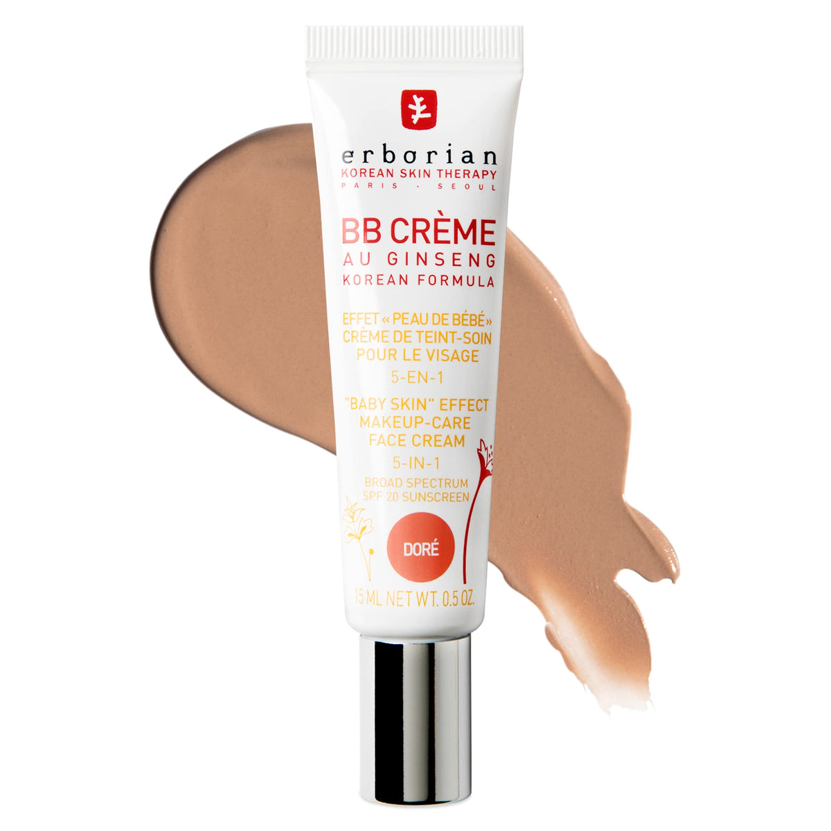 Erborian BB Cream SPF 20, Tone-Evening, Korean Skincare Makeup Hybrid
