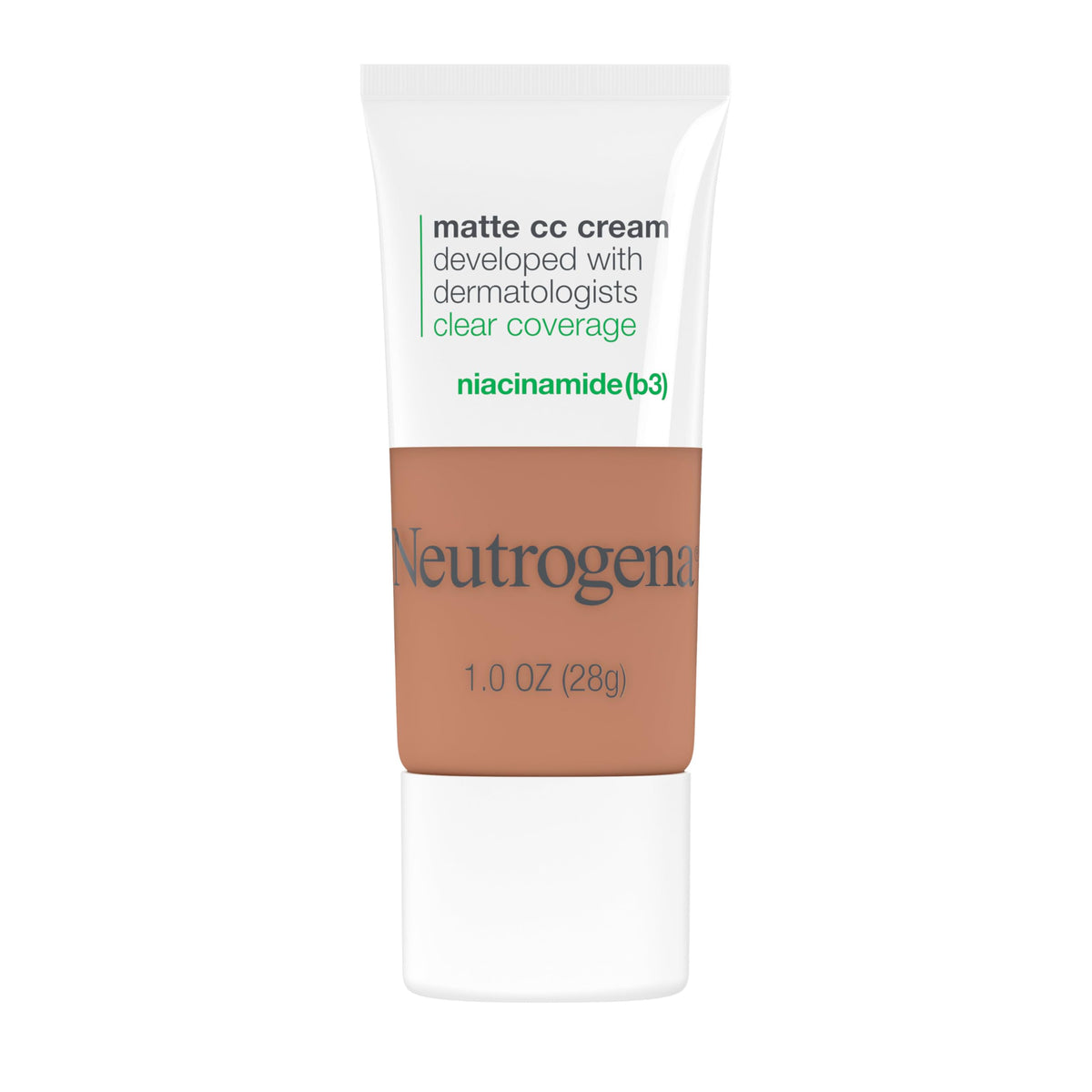 Neutrogena Clear Coverage Flawless Matte CC Cream, Butter, 1 oz