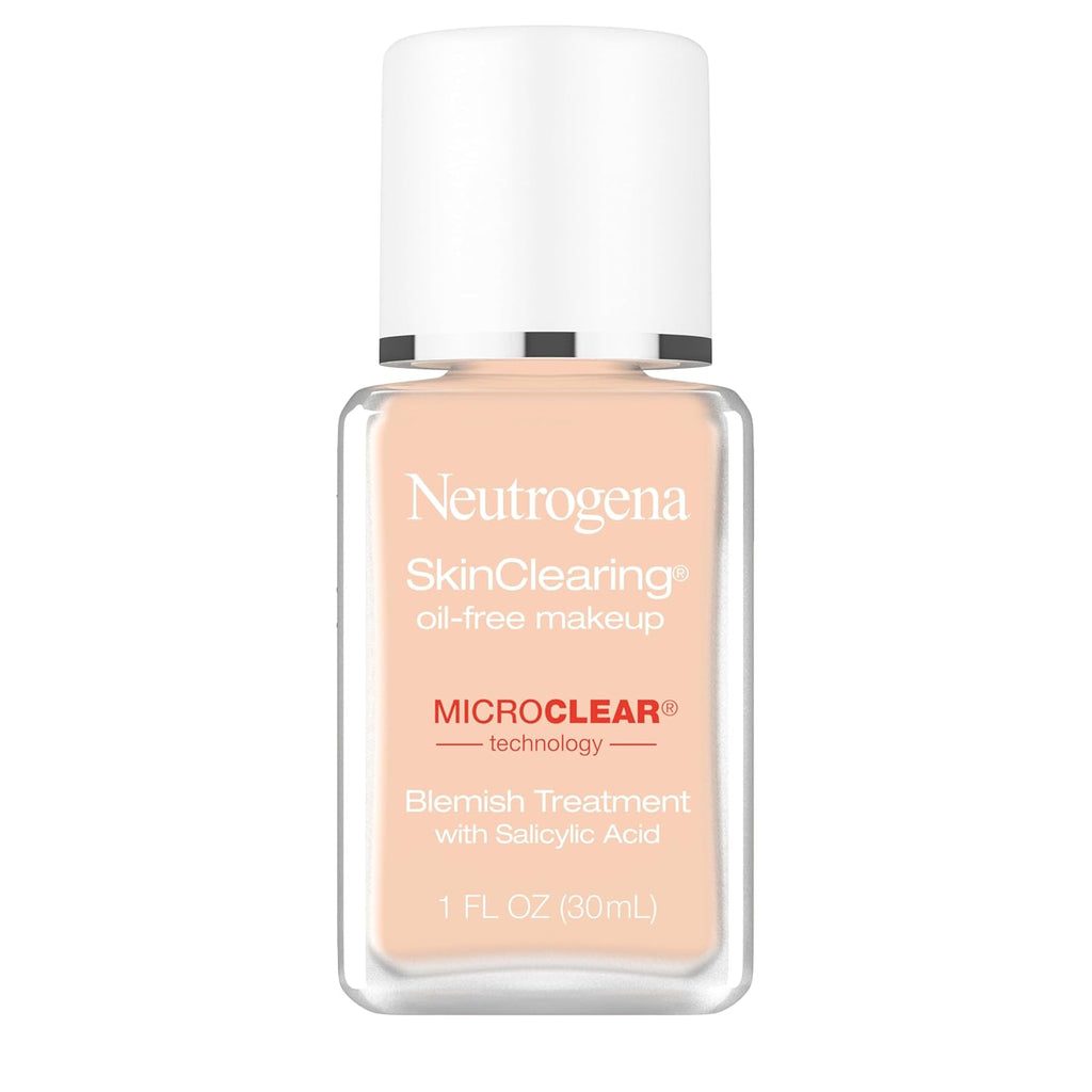 Neutrogena SkinClearing Liquid Foundation, 80 Medium Beige, 1 fl oz