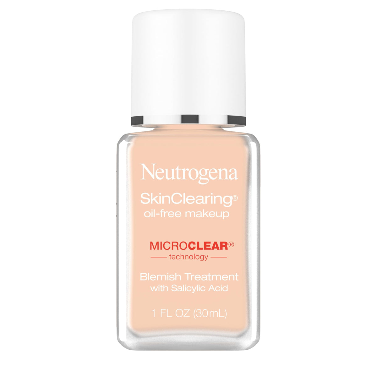 Neutrogena SkinClearing Liquid Foundation, 80 Medium Beige, 1 fl oz