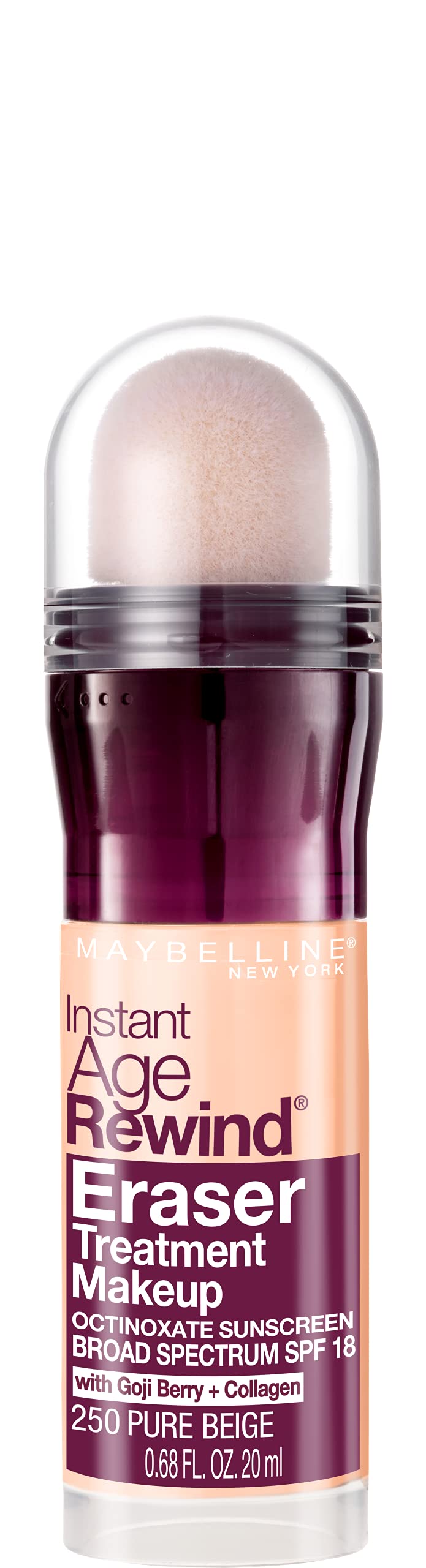 Maybelline Instant Age Rewind Eraser Foundation with SPF 20 and Moisturizing ProVitamin B5, 300, 1 Count (Packaging May Vary)