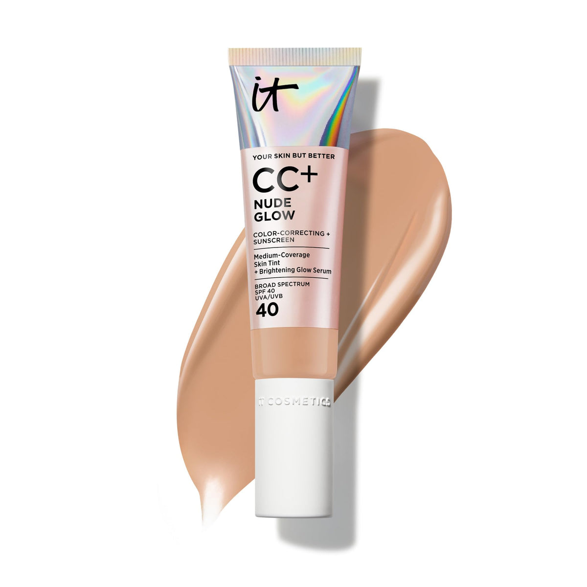 IT Cosmetics CC+ Cream Nude Glow Foundation with SPF 40 - Healthy Glow Tint