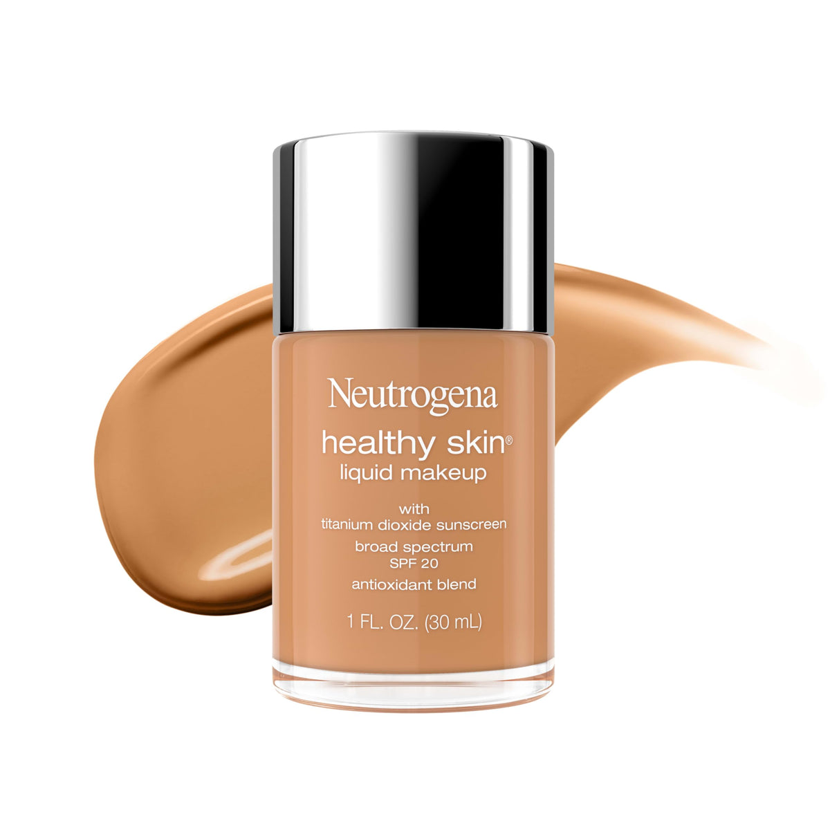 Neutrogena Healthy Skin Liquid Foundation Makeup, Soft Beige 350C, 1 fl. oz