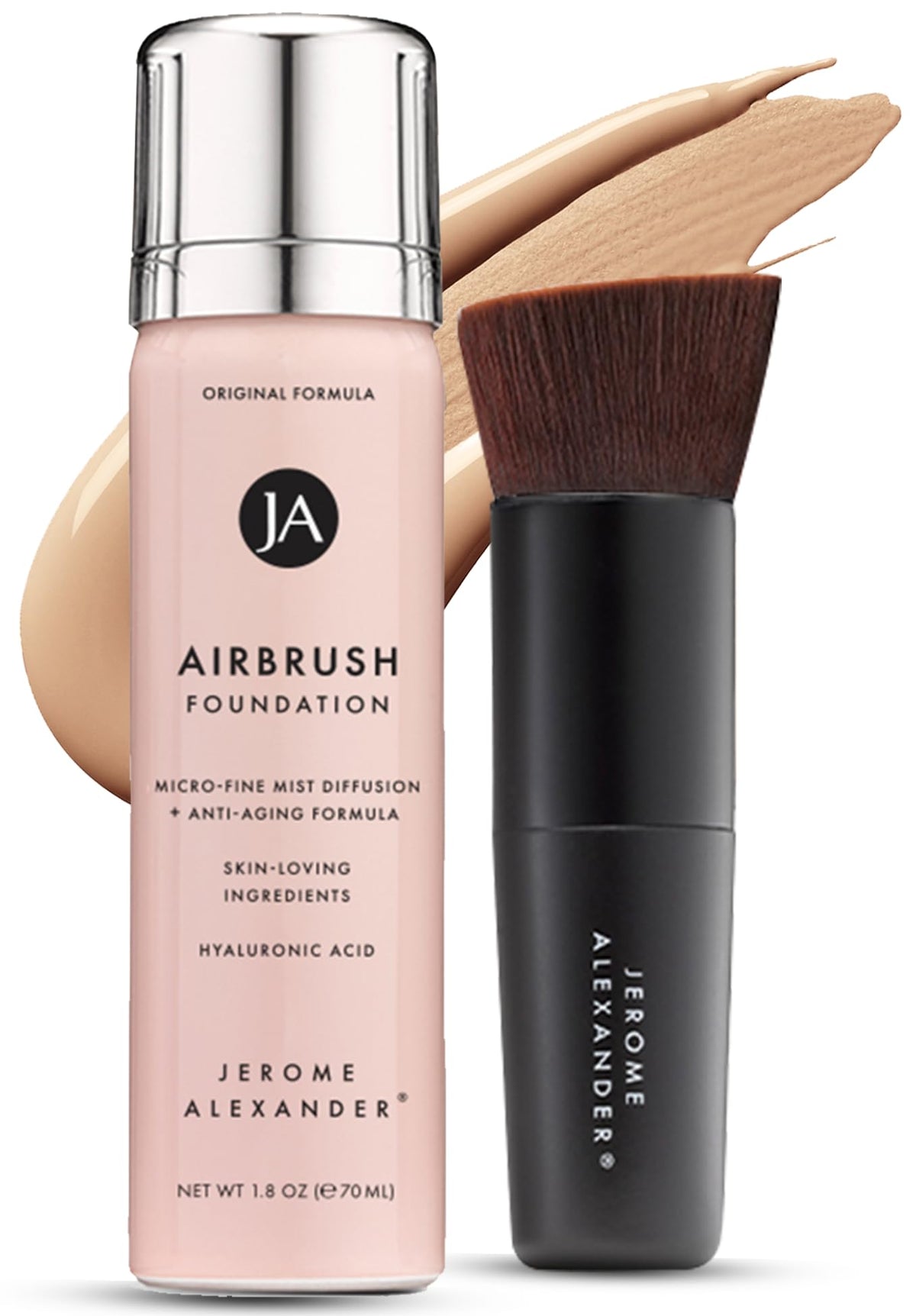 Jerome Alexander Magic Minerals Airbrush Foundation 2pc Set - Light Medium
