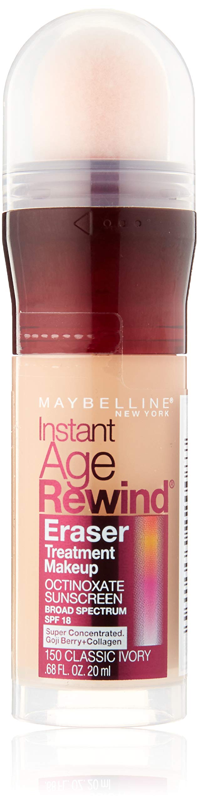 Maybelline Instant Age Rewind Eraser Foundation with SPF 20 and Moisturizing ProVitamin B5, 300, 1 Count (Packaging May Vary)