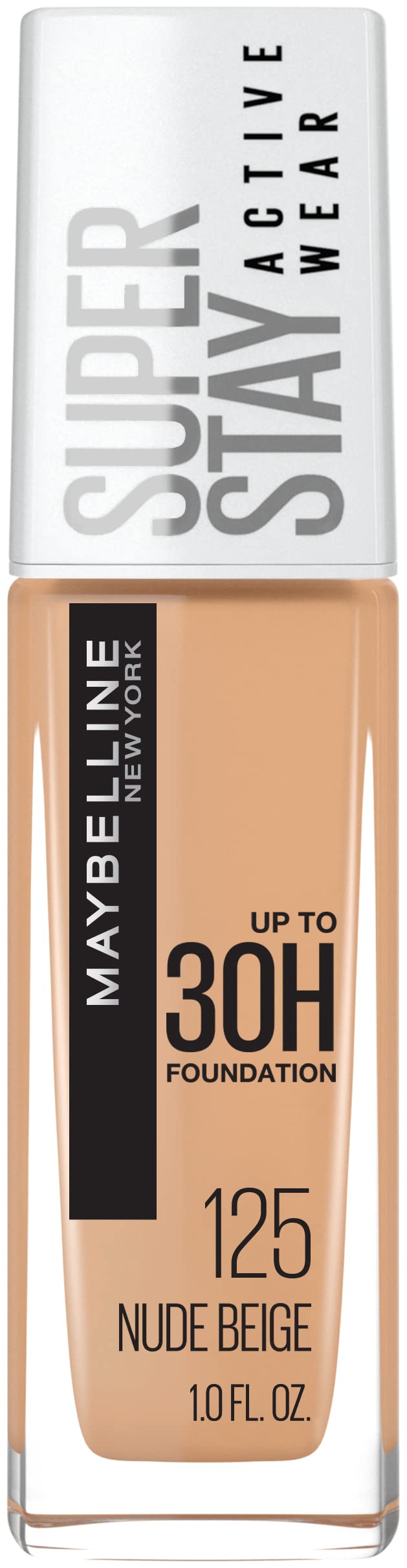 Maybelline Super Stay Full Coverage Liquid Foundation Active Wear Makeup, Up to 30Hr Wear, Transfer, Sweat & Water Resistant, Matte Finish, Buff Beige, 1 Count