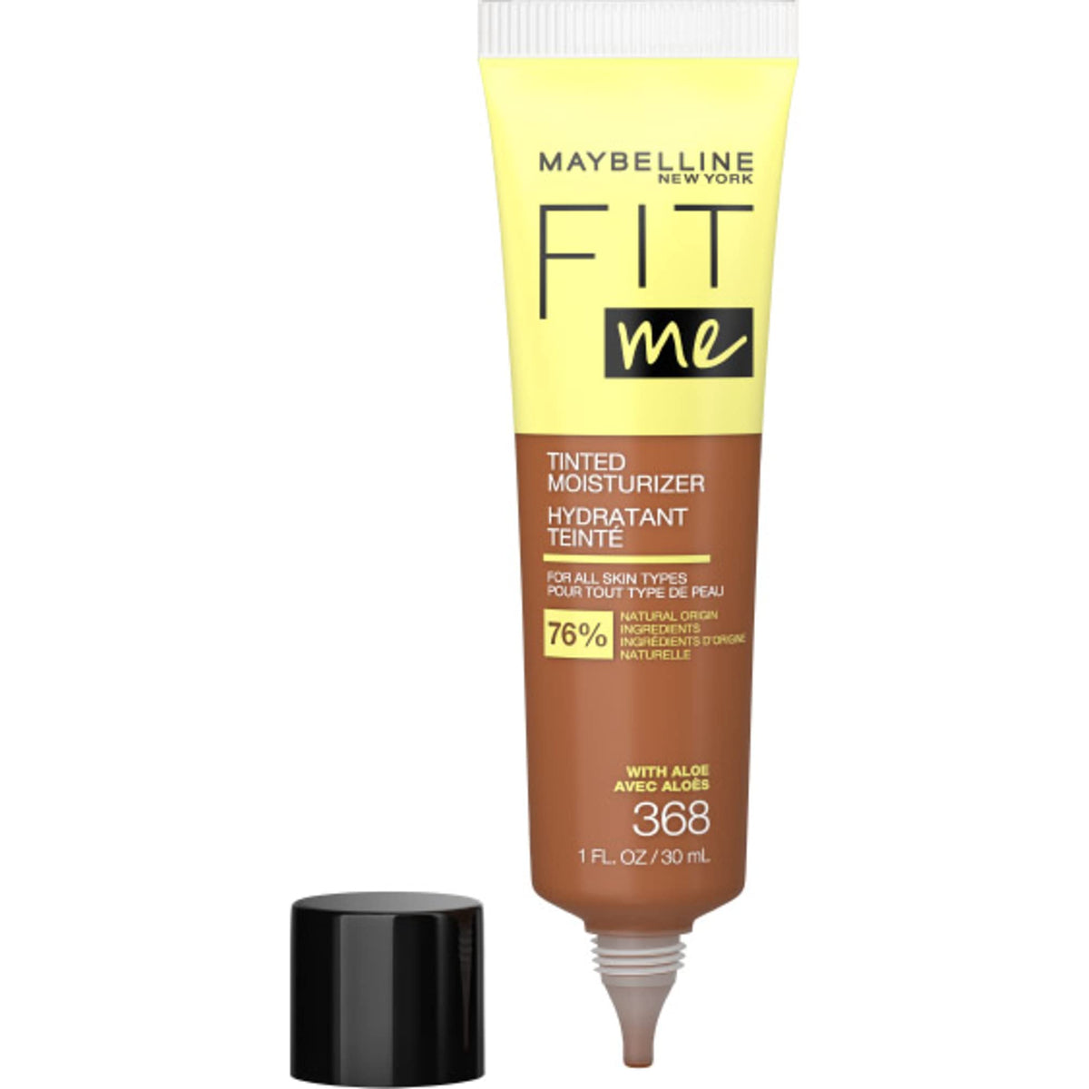 Maybelline Fit Me Tinted Moisturizer, Natural Coverage, Face Makeup, 322, 1 Count
