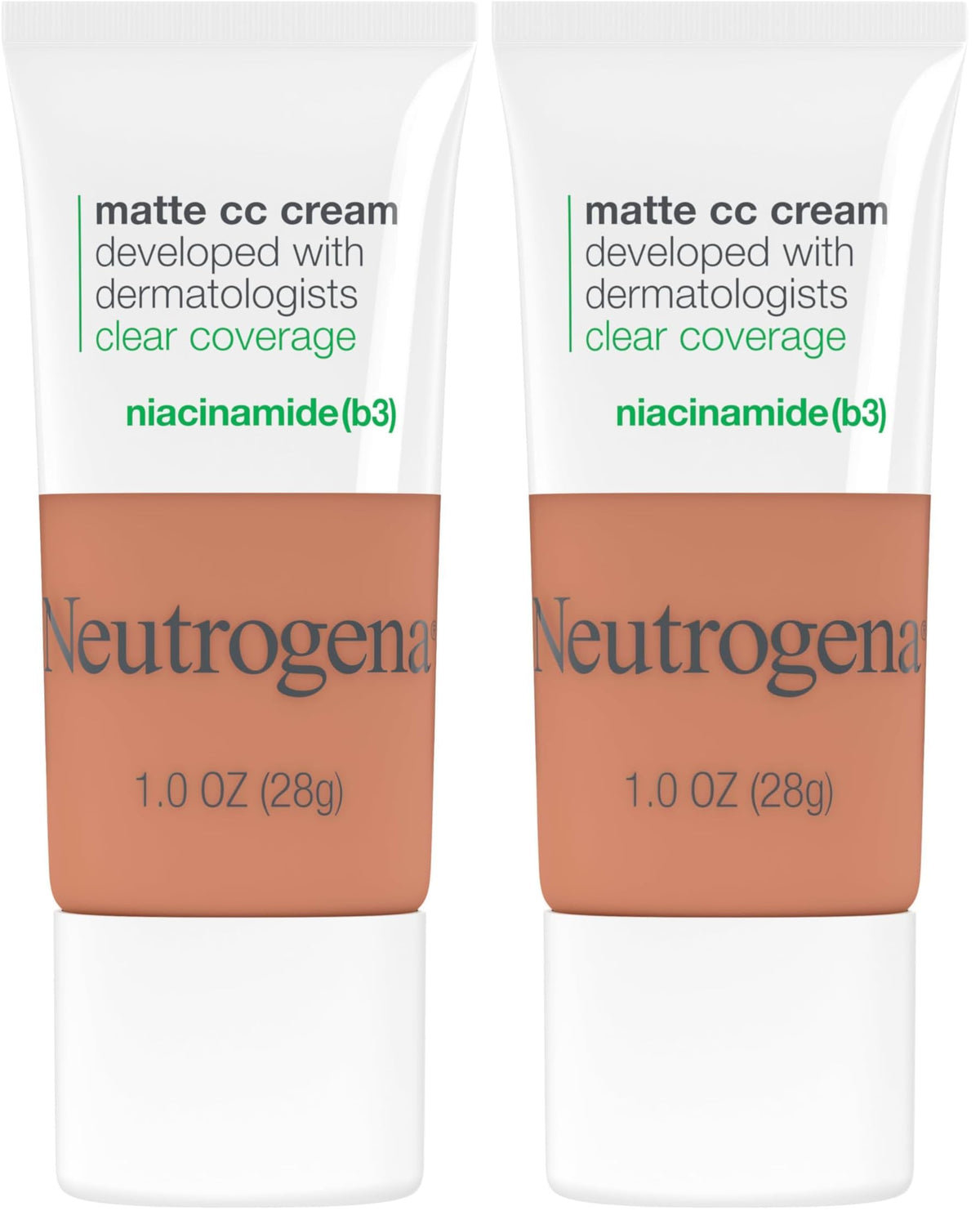 Neutrogena Clear Coverage Flawless Matte CC Cream, Butter, 1 oz