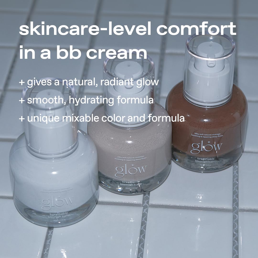 glow breathable blemish balm #one, korean makeup, 1 fl oz
