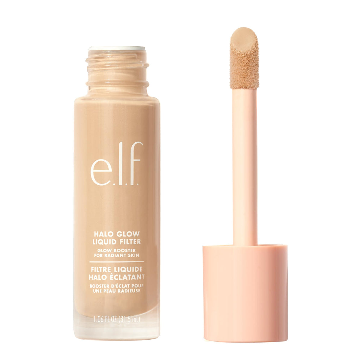 e.l.f. Halo Glow Liquid Filter, Hydrating Complexion Boost, 2 Fair/Light