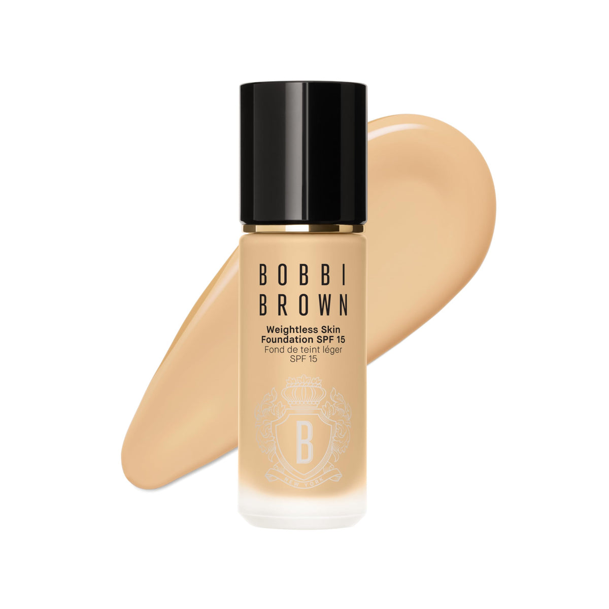 Bobbi Brown Weightless Skin Foundation SPF 15 | Oil-Controlling Liquid Foundation with 24-Hour Hydration | Medium Coverage Natural Matte Finish for All Skin Types