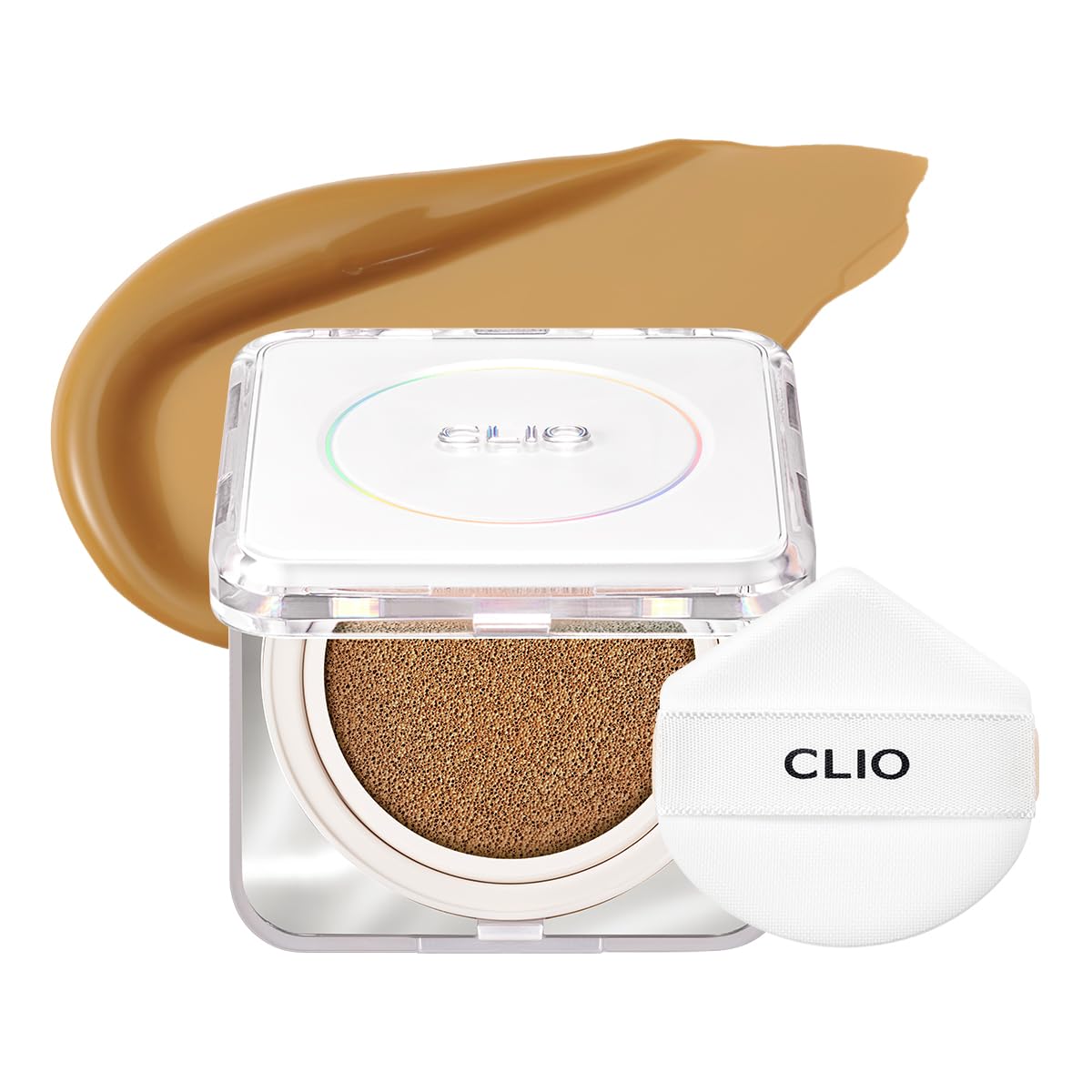 CLIO Kill Cover Founwear Cushion The Original – 20 Shades, Buildable Light to Medium Coverage, Natural Finish, Korean Makeup Foundation, Long-Lasting Skin Fit, 30N LATTE