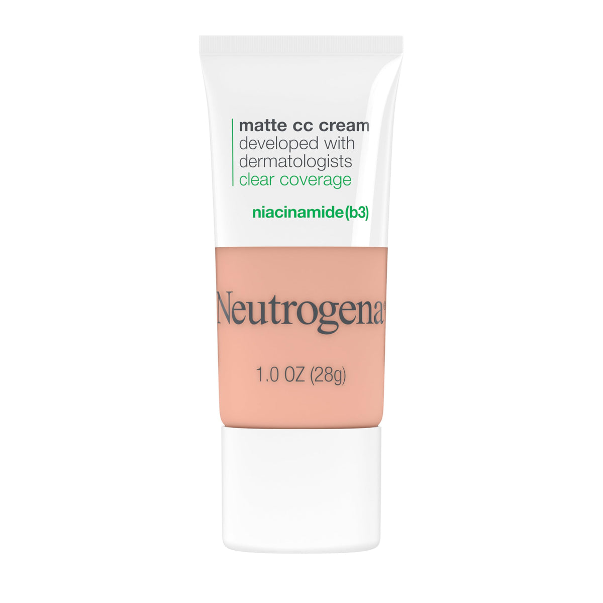 Neutrogena Clear Coverage Flawless Matte CC Cream, Butter, 1 oz