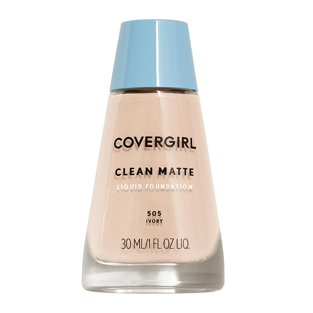 COVERGIRL Clean Matte Liquid Foundation Classic Ivory, 1 oz (packaging may vary)