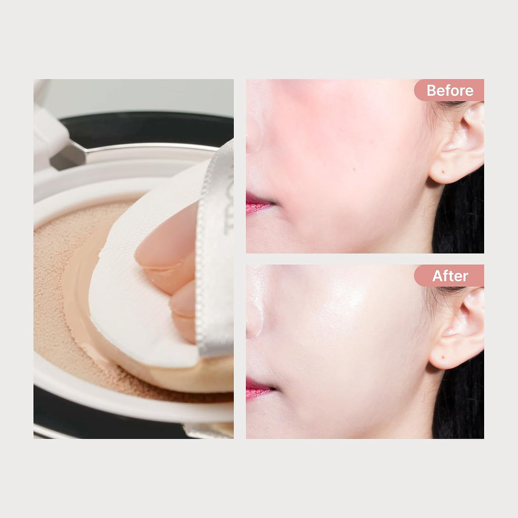 TROIAREUKE A+ Cushion Foundation(Shade 23), Natural Coverage,Korean Cushion