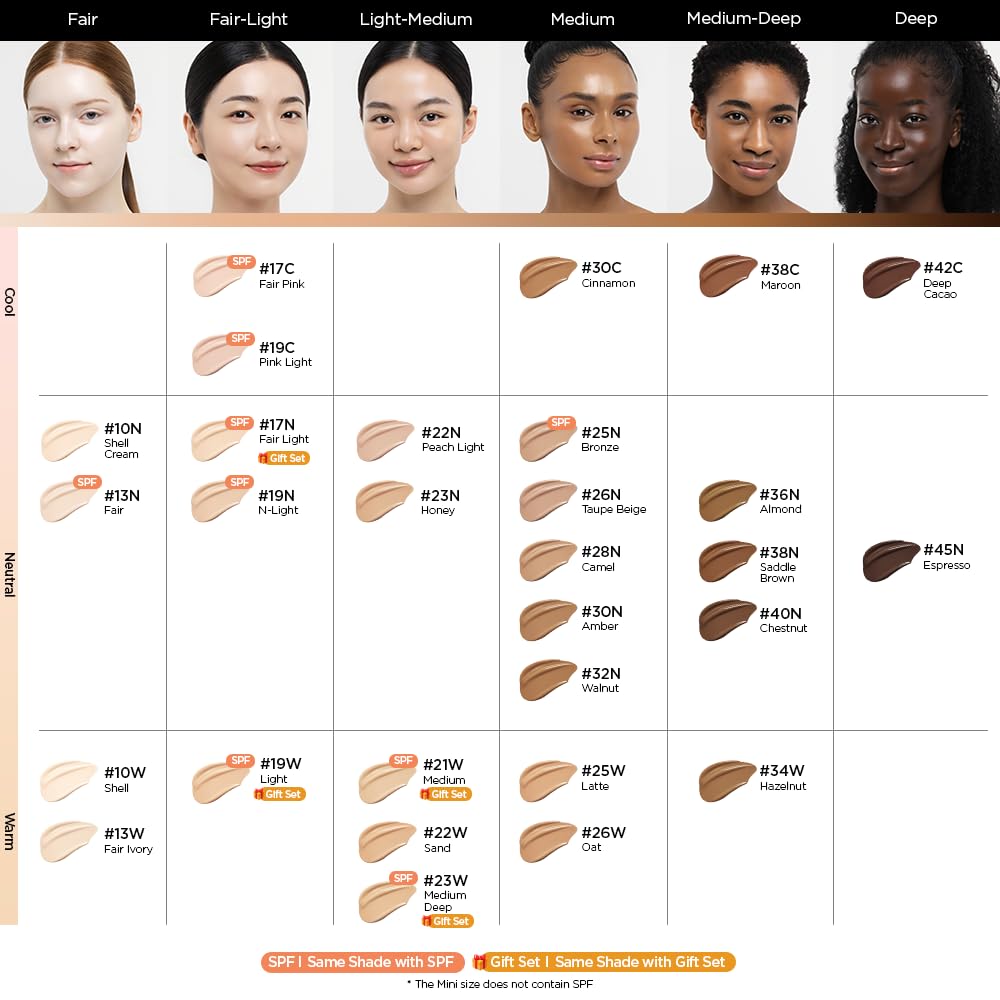 Skin Nuder Cushion | Korean Makeup, Mini Size (23N Honey)