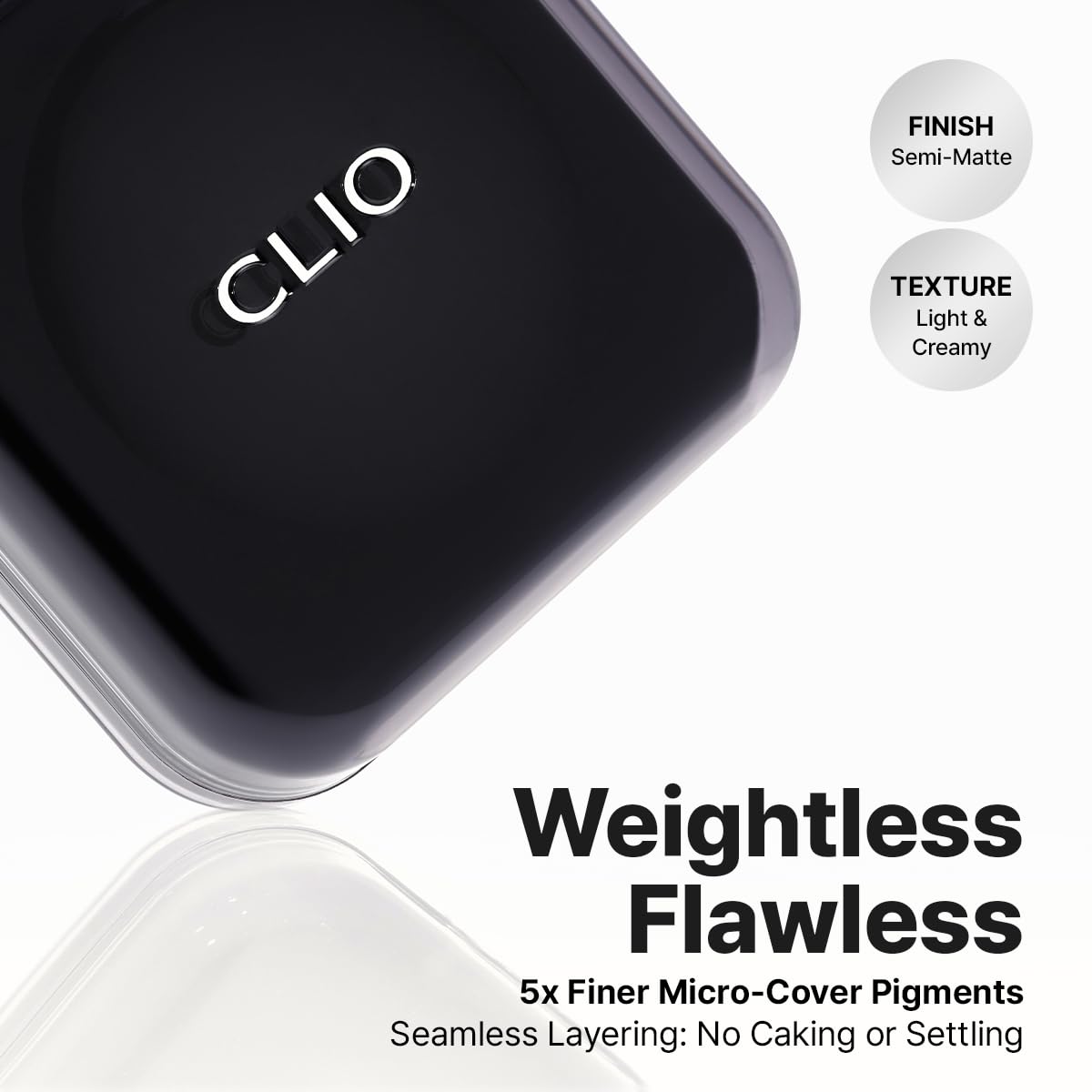 CLIO Kill Cover Founwear Cushion Foundation, Flawless Full Coverage with Matte Finish, Covering Pigmentation and Blemish for Sensitive Skin, Creamy Lightweight Texture, Korean Cushion (23N GINGER)
