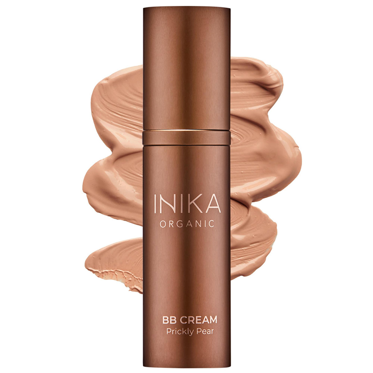 INIKA Organic BB Cream Foundation - Vegan Makeup with Hydrating Prickly Pear, Jojoba, and Pomegranate Seed Oil - Lightweight Glow for Balanced Skin Tone, Beige, 1 fl oz