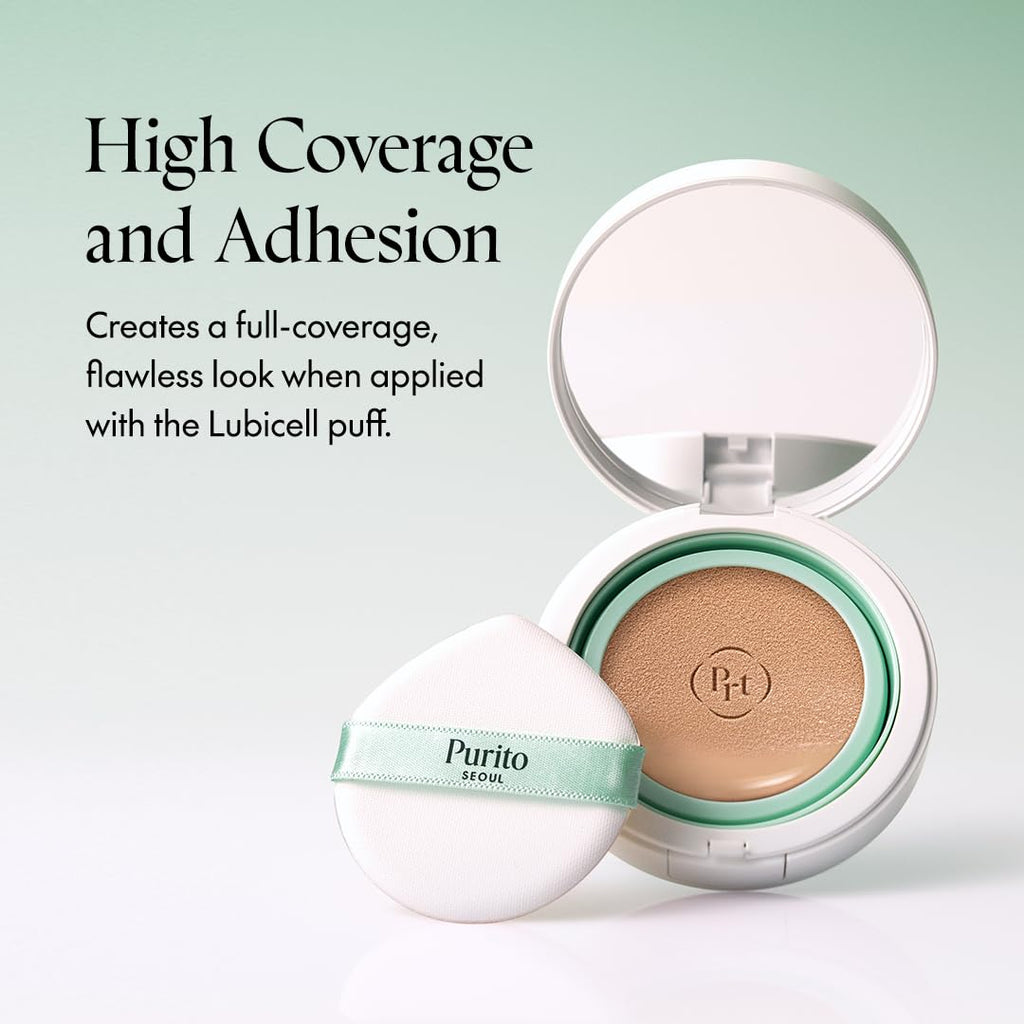 PURITO SEOUL Wonder Releaf Centella BB Cushion #23 Natural Beige, Foundation, Korean Centella, Makeup Long Lasting, Flawless Coverage, K-Beauty, 15g, 0.52 fl.oz