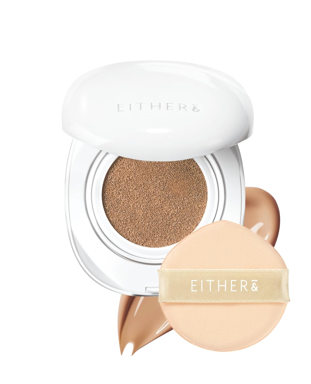 EITHER& Glow Pixel Cushion Foundation, Korean Skin Care, Make Up, 34N