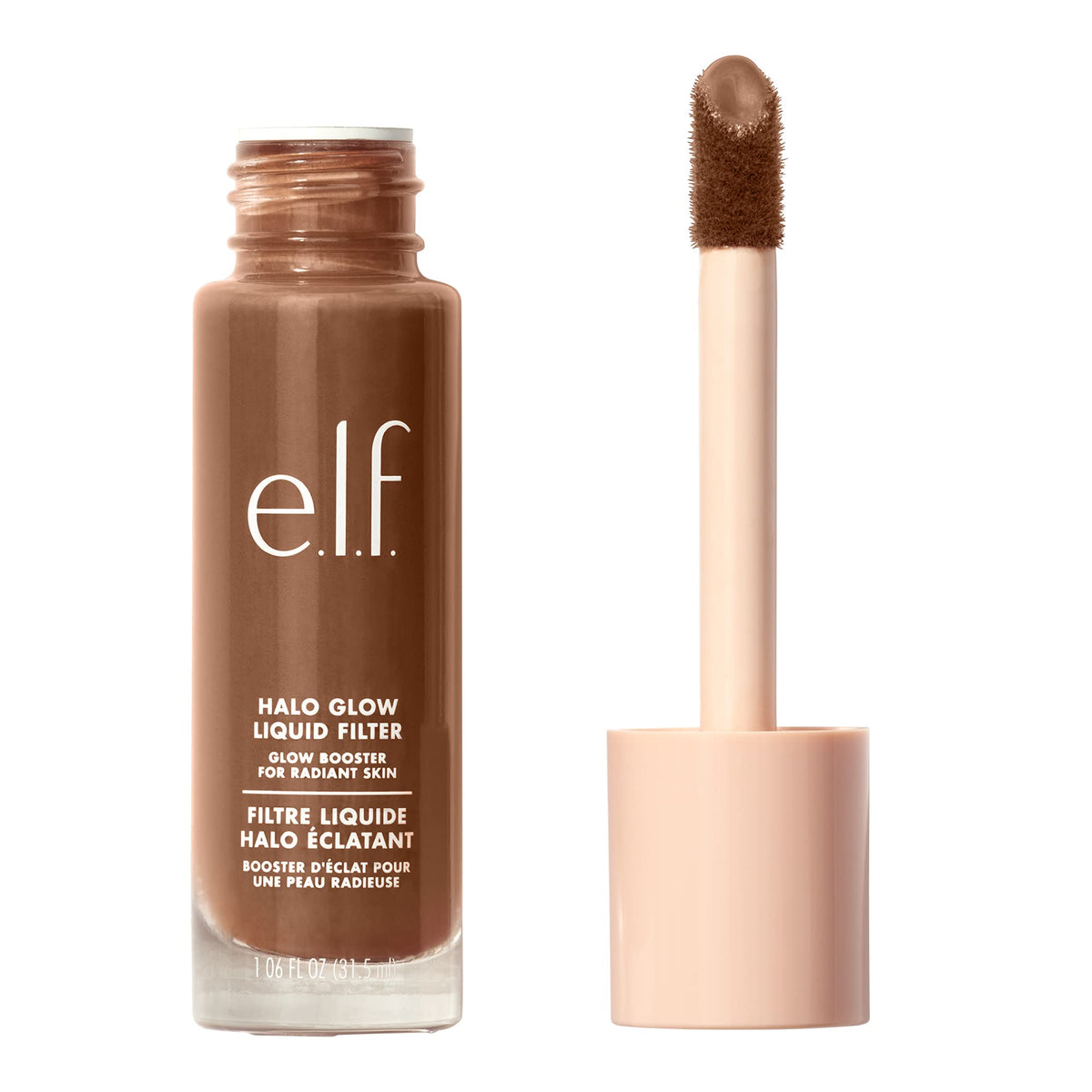 e.l.f. Halo Glow Liquid Filter, Hydrating Complexion Boost, 2 Fair/Light
