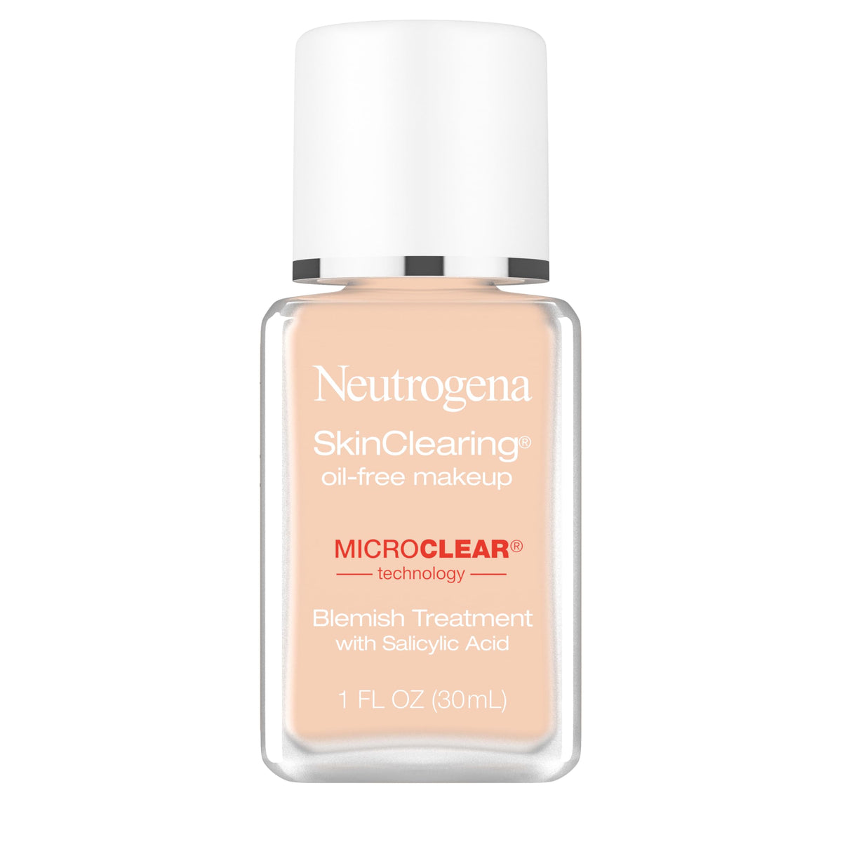 Neutrogena SkinClearing Liquid Foundation, 80 Medium Beige, 1 fl oz