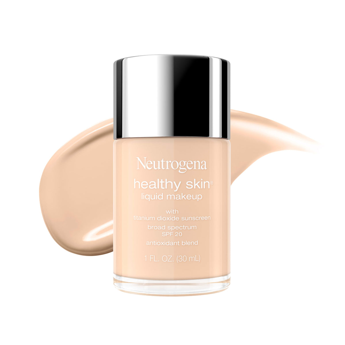 Neutrogena Healthy Skin Liquid Foundation Makeup, Soft Beige 350C, 1 fl. oz