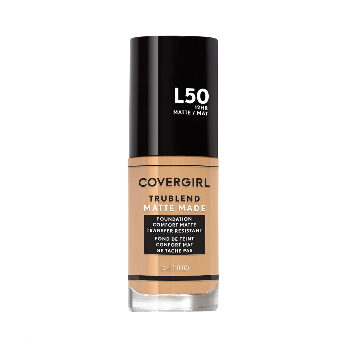 COVERGIRL TruBlend Matte Made Liquid Foundation, Classic Ivory, 1 Fl Oz (Pack of 1)