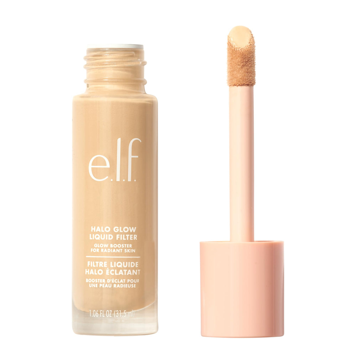 e.l.f. Halo Glow Liquid Filter, Hydrating Complexion Boost, 2 Fair/Light