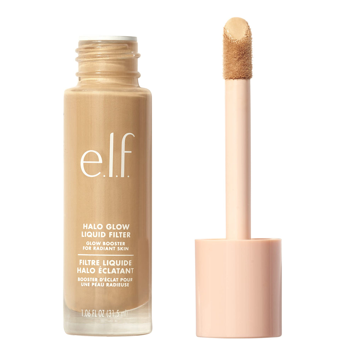 e.l.f. Halo Glow Liquid Filter, Hydrating Complexion Boost, 2 Fair/Light