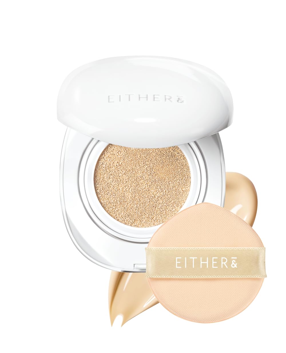 EITHER& Glow Pixel Cushion Foundation, Korean Skin Care, Make Up, 34N