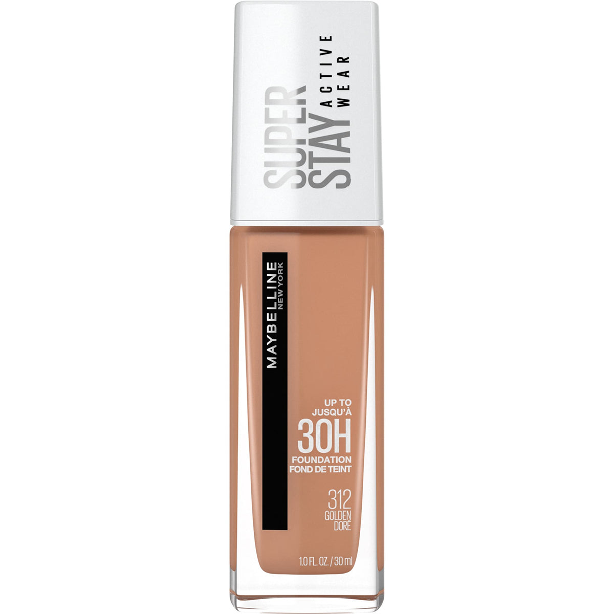 Maybelline Super Stay Full Coverage Liquid Foundation Active Wear Makeup, Up to 30Hr Wear, Transfer, Sweat & Water Resistant, Matte Finish, Buff Beige, 1 Count