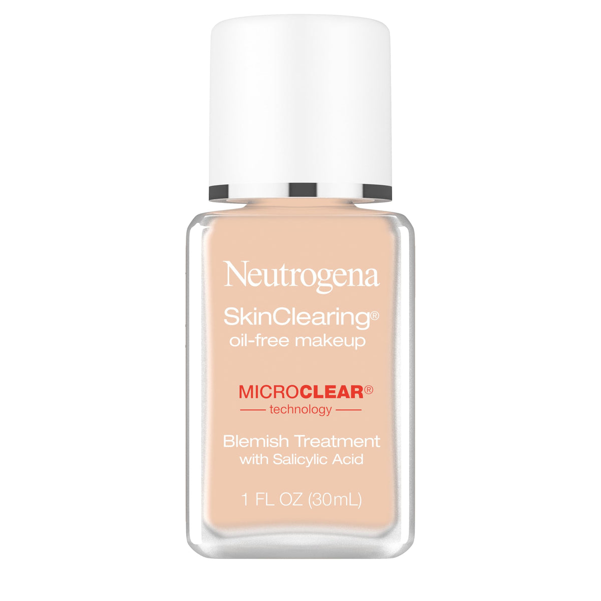 Neutrogena SkinClearing Liquid Foundation, 80 Medium Beige, 1 fl oz