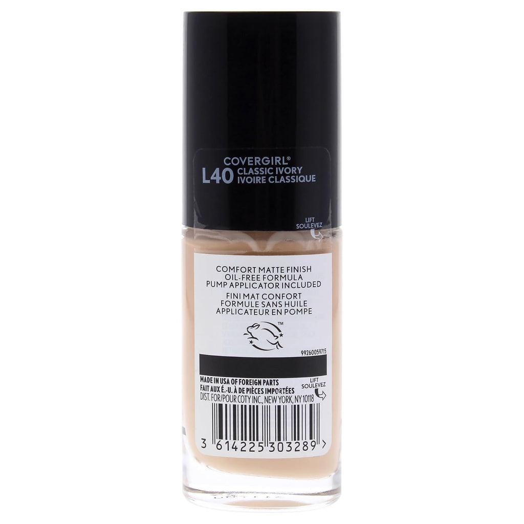 COVERGIRL TruBlend Matte Made Liquid Foundation, Classic Ivory, 1 Fl Oz (Pack of 1)