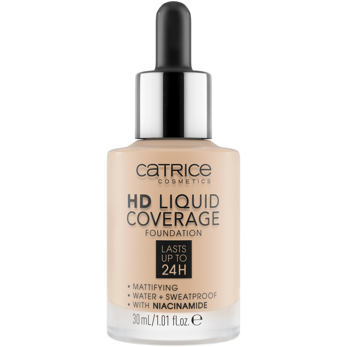 Catrice HD Liquid Coverage Foundation, 24HR Wear (010 | Light Beige)