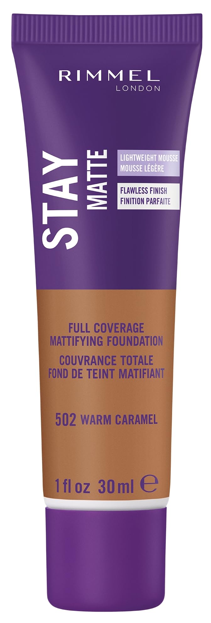 Rimmel London Stay Matte Liquid Mousse - 200 Soft Beige - Foundation, Lightweight, Shine Control, Oil-Free, 1oz