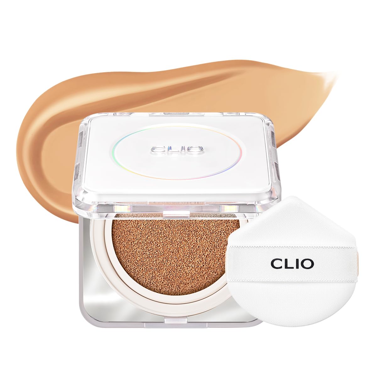 CLIO Kill Cover Founwear Cushion The Original – 20 Shades, Buildable Light to Medium Coverage, Natural Finish, Korean Makeup Foundation, Long-Lasting Skin Fit, 30N LATTE