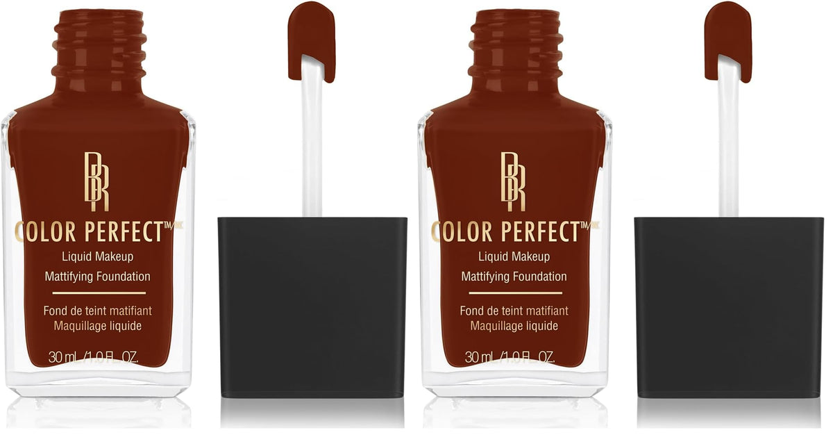 Black Radiance Color Perfect Liquid Full Coverage Foundation Makeup, Toffee, 1 Ounce