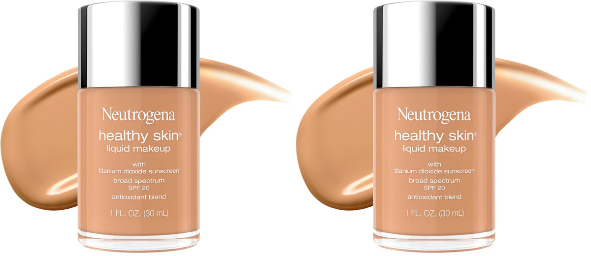 Neutrogena Healthy Skin Liquid Foundation Makeup, Soft Beige 350C, 1 fl. oz