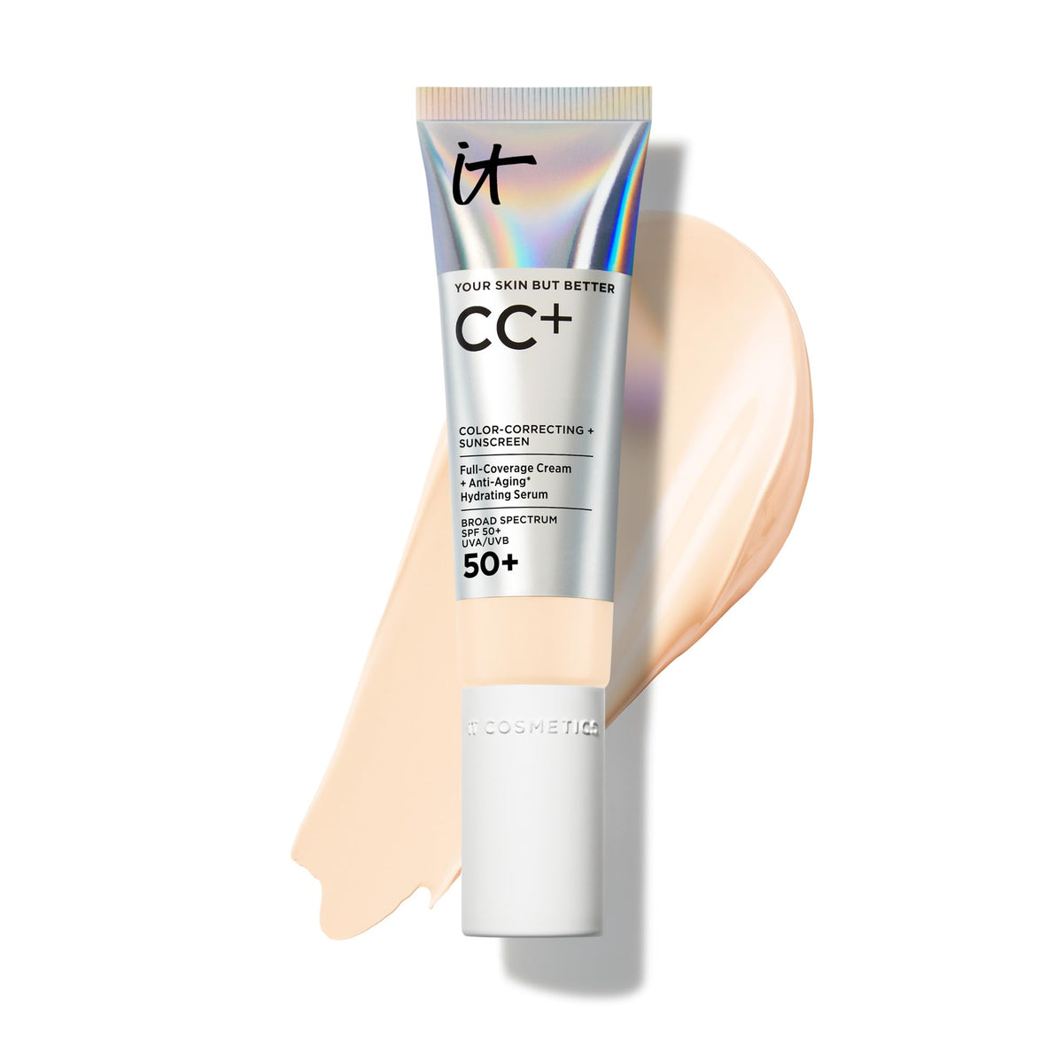 IT Cosmetics CC+ Cream with SPF 50+ Full Coverage Foundation Natural Finish