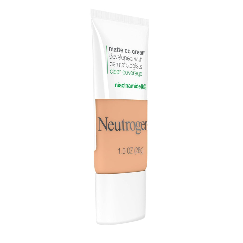 Neutrogena Clear Coverage Flawless Matte CC Cream, Butter, 1 oz