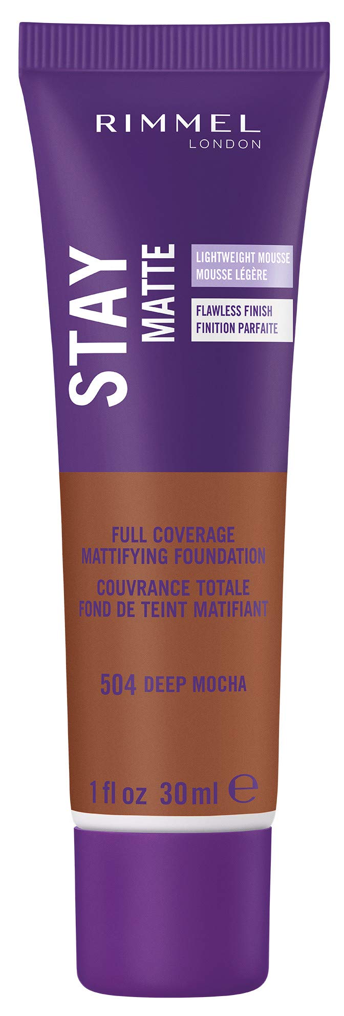 Rimmel London Stay Matte Liquid Mousse - 200 Soft Beige - Foundation, Lightweight, Shine Control, Oil-Free, 1oz