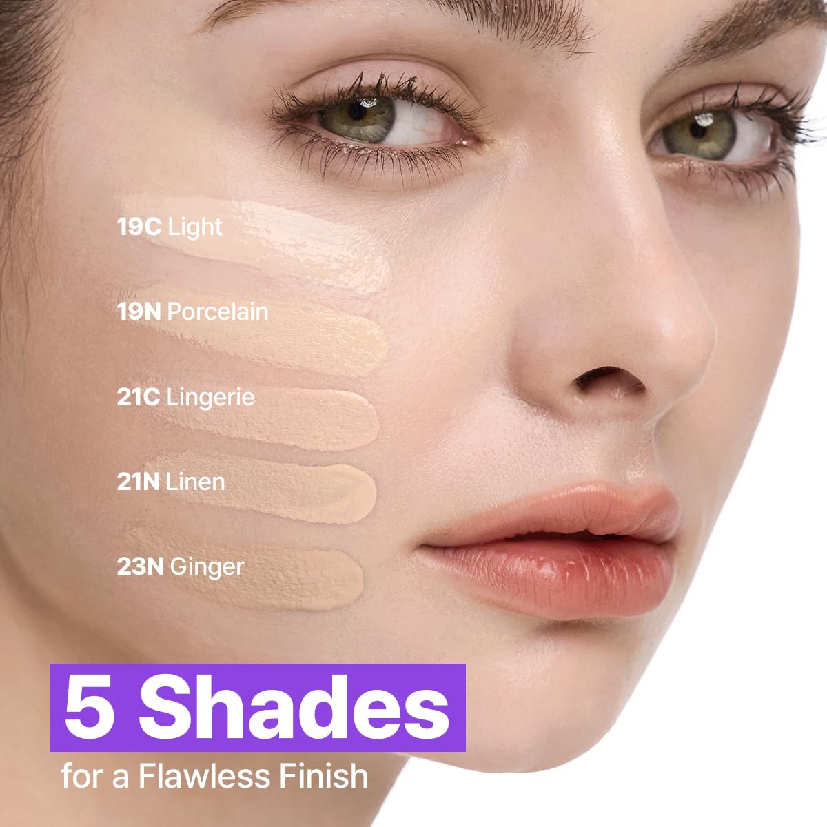 CLIO Kill Cover Mesh Blur Cushion Foundation, Flawless Full Coverage, Pore Blurring Semi-Matte Finish, Lightweight, Oil-Control for Oily & Sensitive Skin, Korean Foundation (21N LINEN)